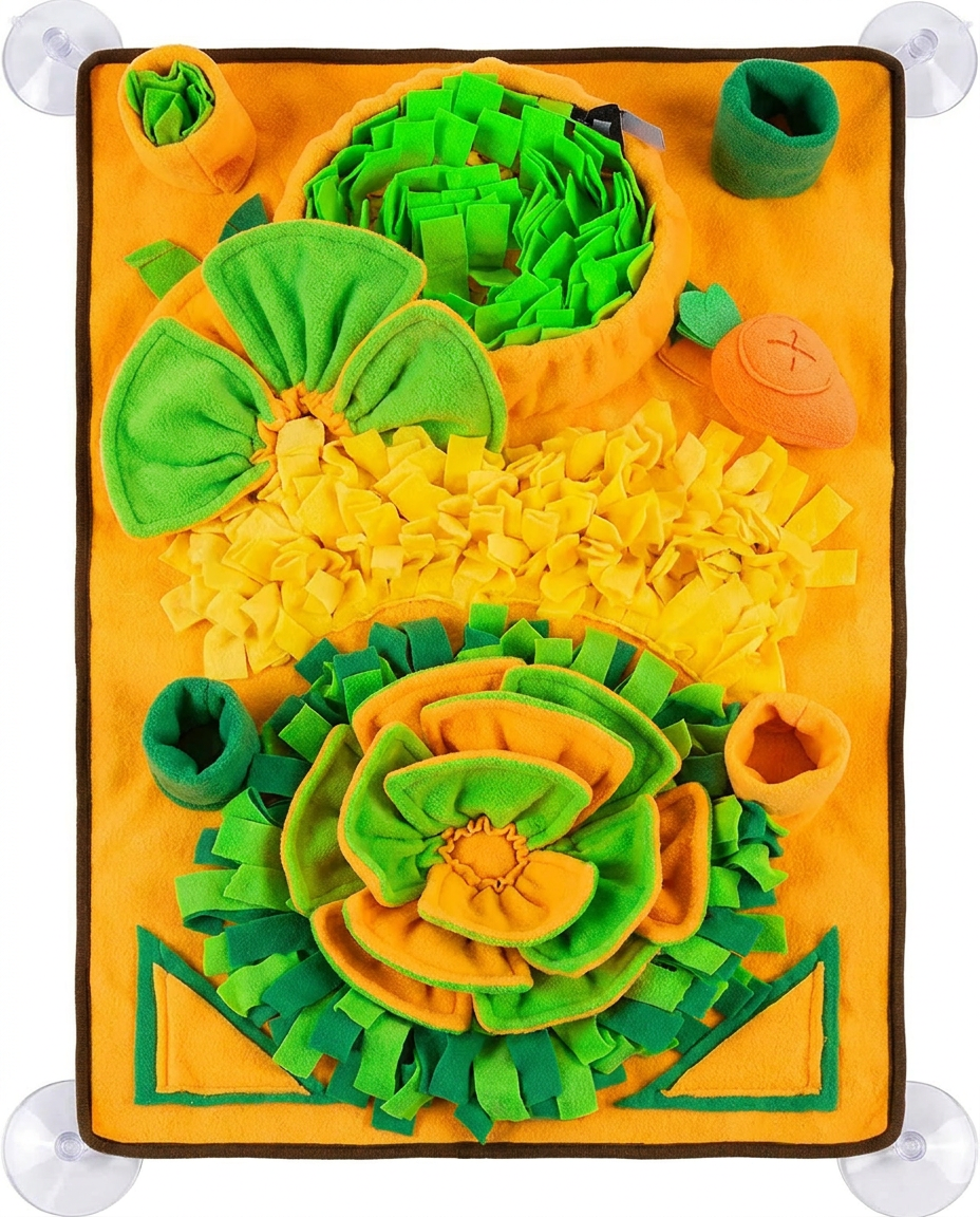 Top-down flat-lay showing all textures and sections