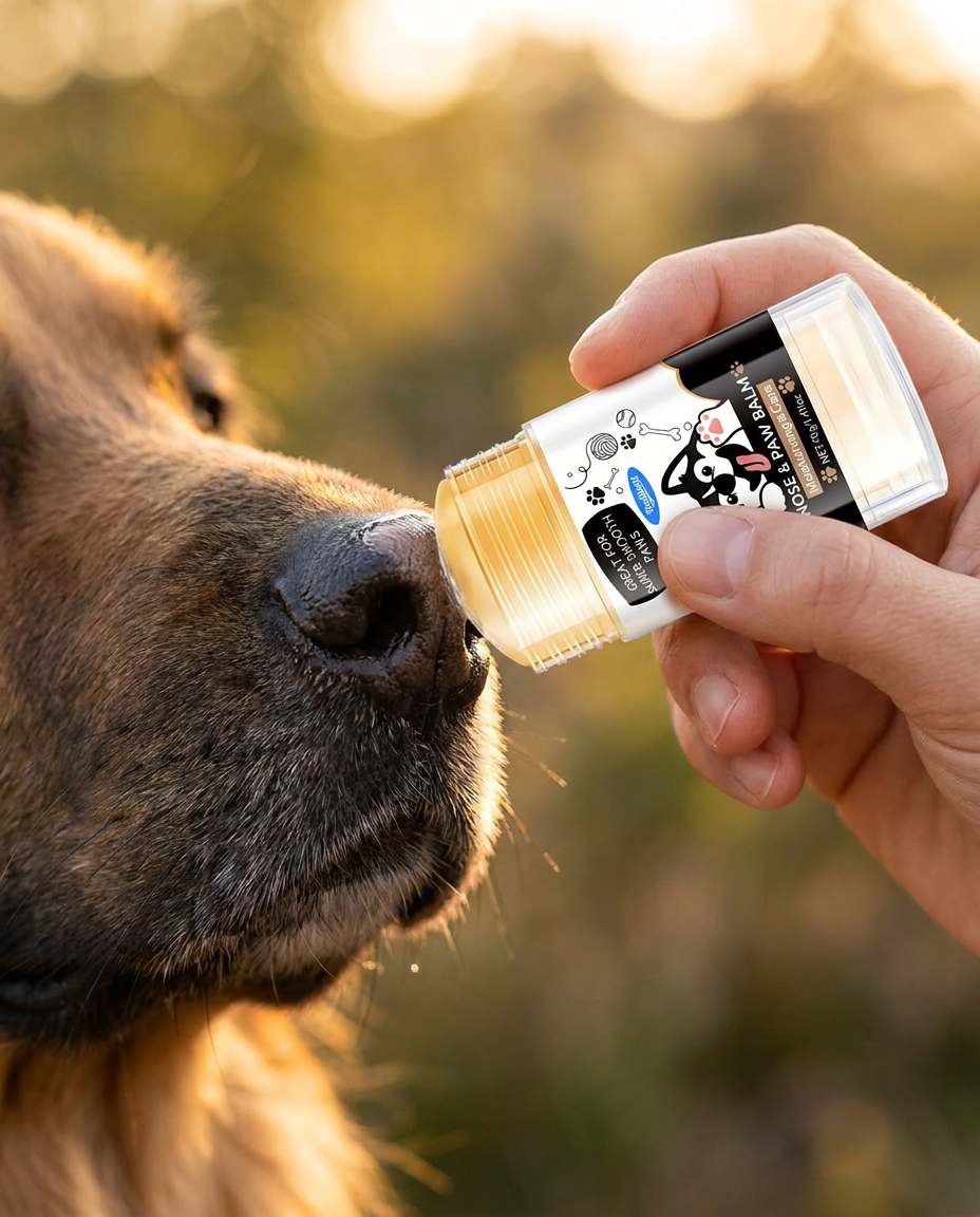 Glide-on application - stick on dog nose